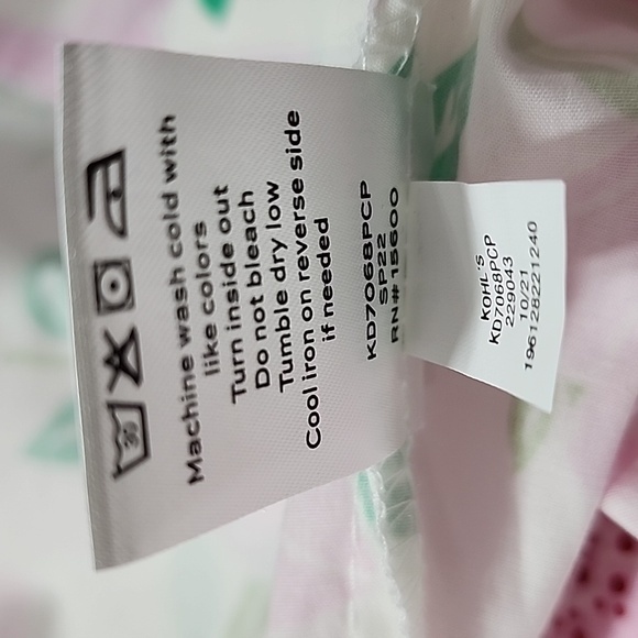 Draper James RSVP Puff Sleeve Shirt Dress Pink Floral Size M Medium Tie‎ Waist - Picture 16 of 16